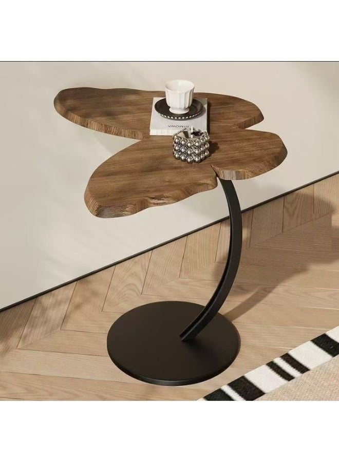 Coffee Table Wood Rustic Nightstand Bedside Table Sofa Table Coffee Snack Table Drink ... - Image 4